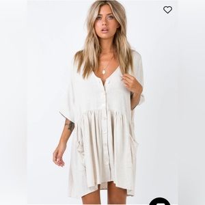 Princess Poly lower impact. Mini dress, Sandy neutral, color color , size s/m